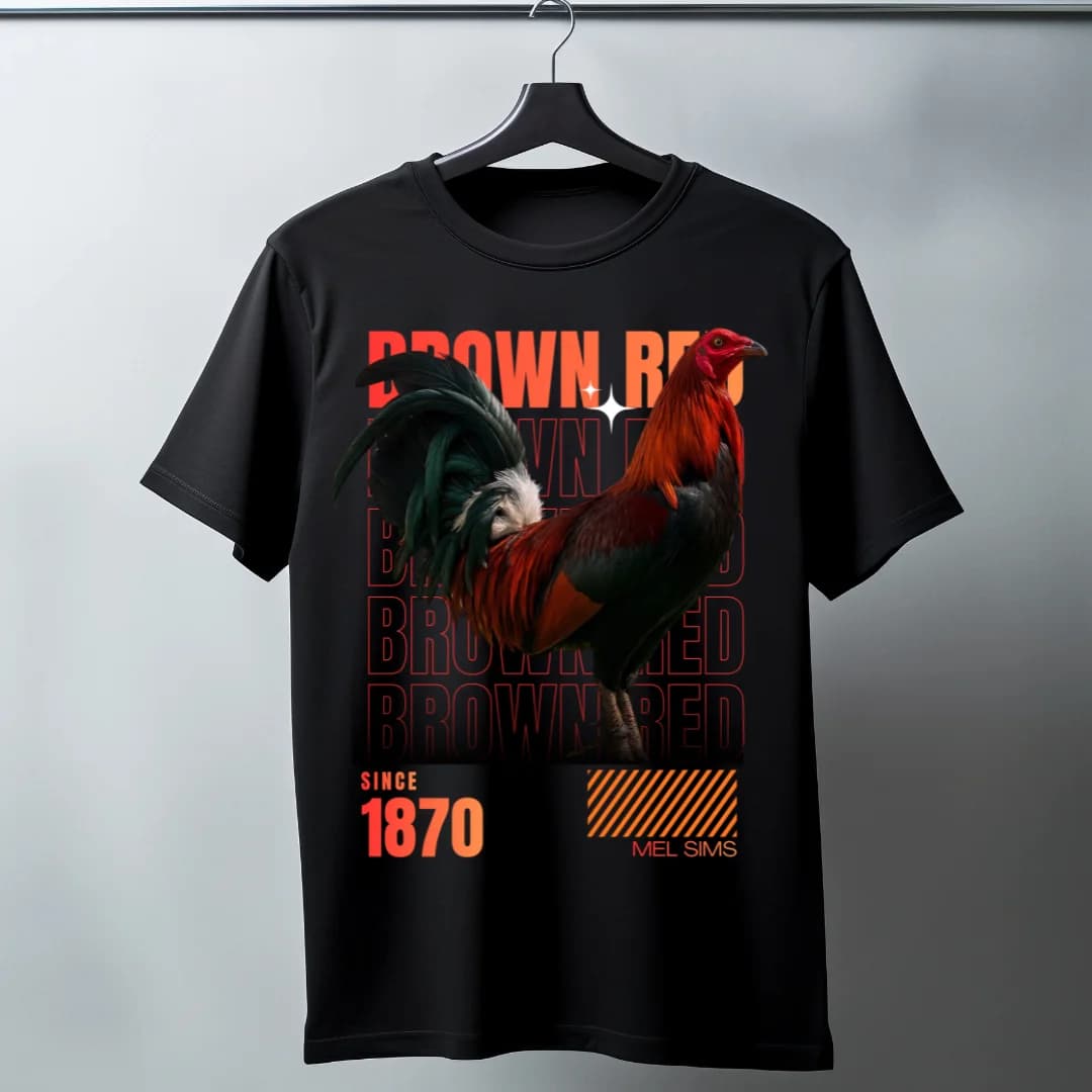 Playera Brown Red 01